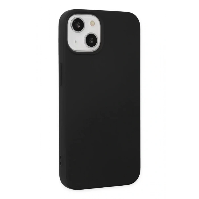 USLUCAN ALIŞVERİŞ Apple iPhone 14 Plus Kılıf Nano içi Kadife Silikon - Siyah