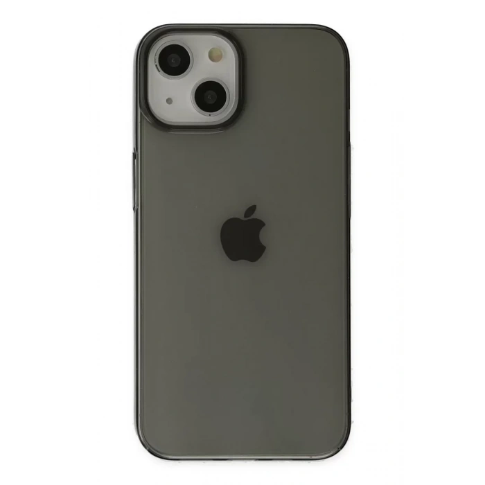 USLUCAN ALIŞVERİŞ Apple iPhone 14 Plus Kılıf Pc Sert Şeffaf Kapak - Siyah