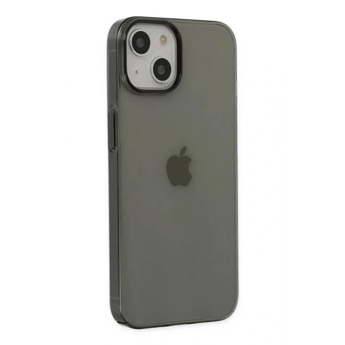 USLUCAN ALIŞVERİŞ Apple iPhone 14 Plus Kılıf Pc Sert Şeffaf Kapak - Siyah
