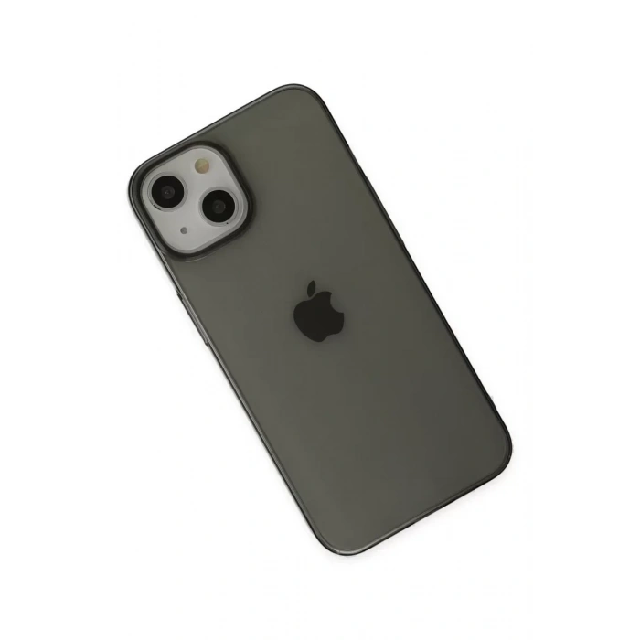 USLUCAN ALIŞVERİŞ Apple iPhone 14 Plus Kılıf Pc Sert Şeffaf Kapak - Siyah