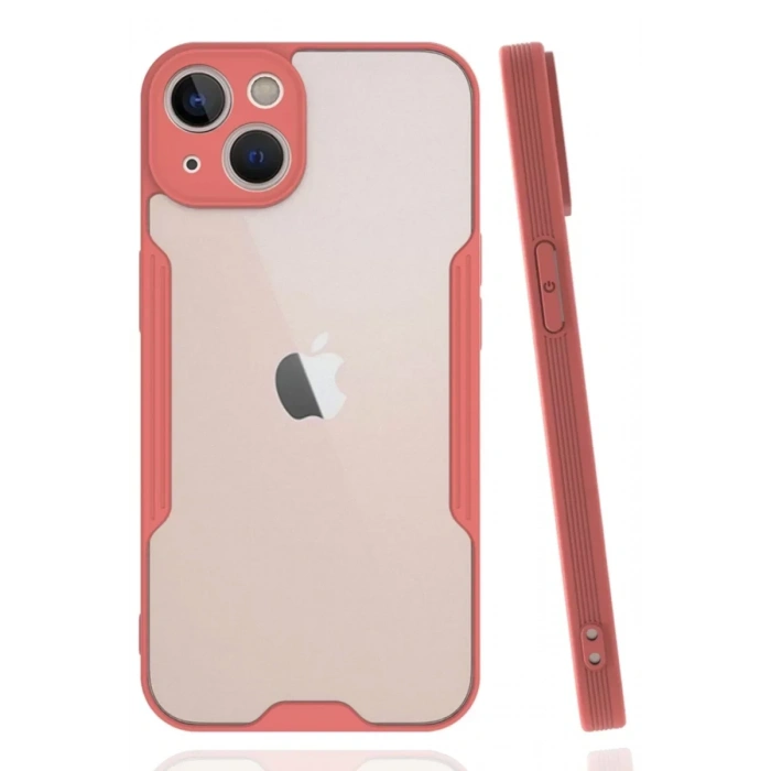 USLUCAN ALIŞVERİŞ Apple iPhone 14 Plus Kılıf Platin Silikon - Pembe