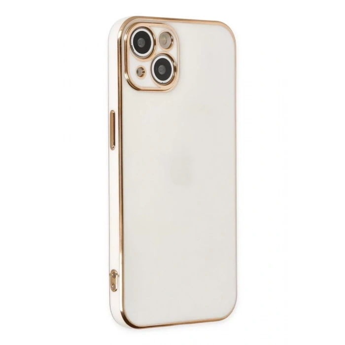 USLUCAN ALIŞVERİŞ Apple iPhone 14 Plus Kılıf Volet Silikon - Beyaz