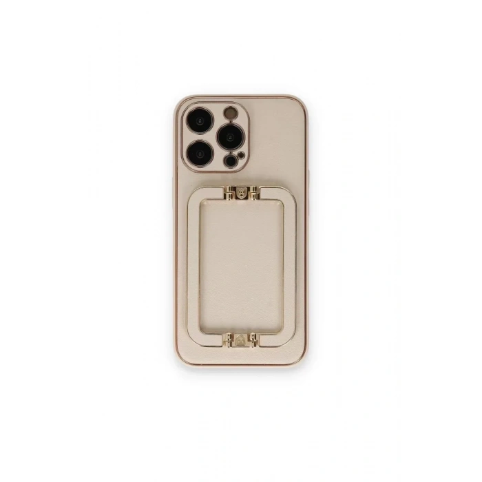 USLUCAN ALIŞVERİŞ Apple iPhone 14 Pro Kılıf Coco Elit Kapak - Gold