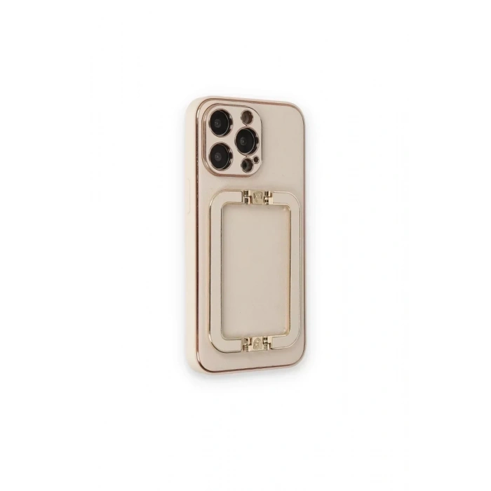 USLUCAN ALIŞVERİŞ Apple iPhone 14 Pro Kılıf Coco Elit Kapak - Gold