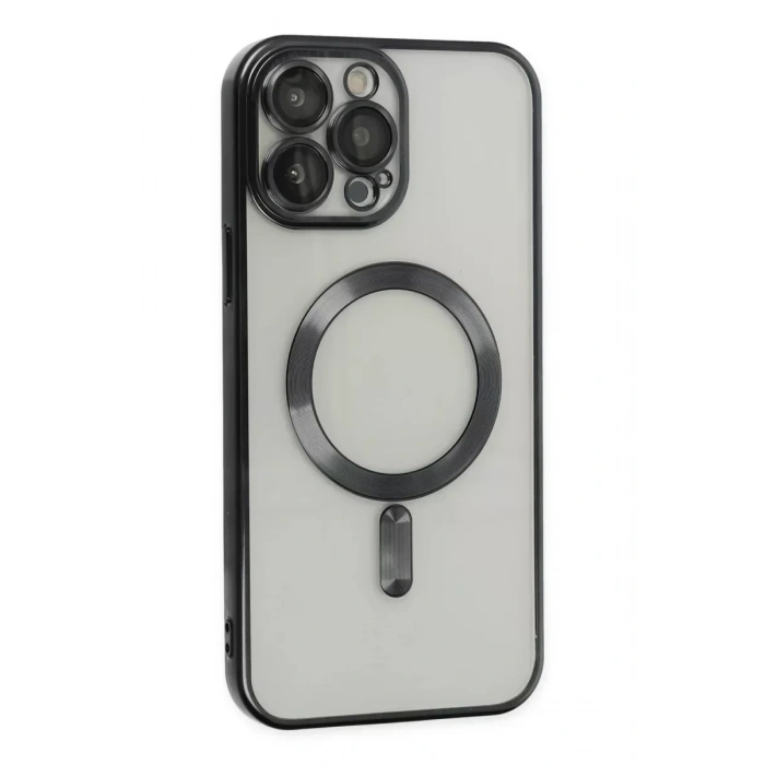 USLUCAN ALIŞVERİŞ Apple iPhone 14 Pro Kılıf Kross Magneticsafe Kapak - Siyah