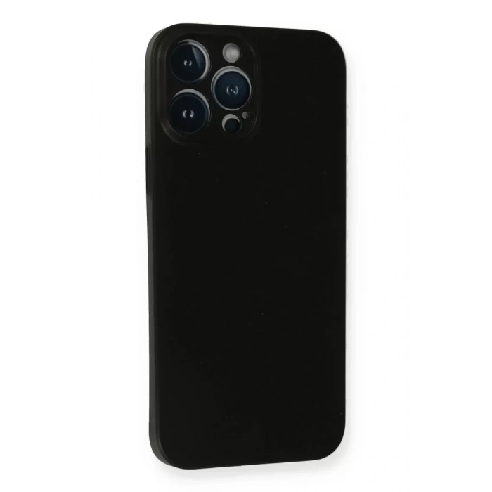 USLUCAN ALIŞVERİŞ Apple iPhone 14 Pro Kılıf PP Ultra İnce Kapak - Siyah