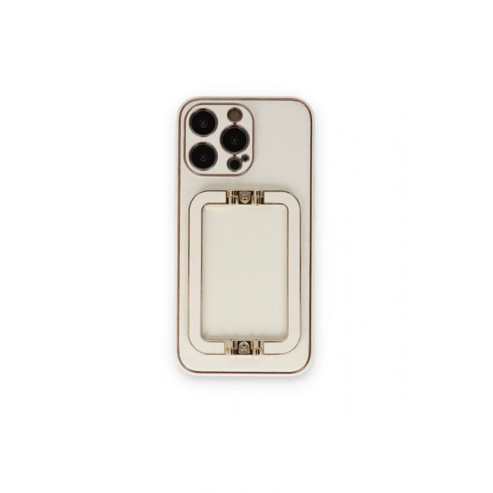 USLUCAN ALIŞVERİŞ Apple iPhone 14 Pro Max Kılıf Coco Elit Kapak - Beyaz