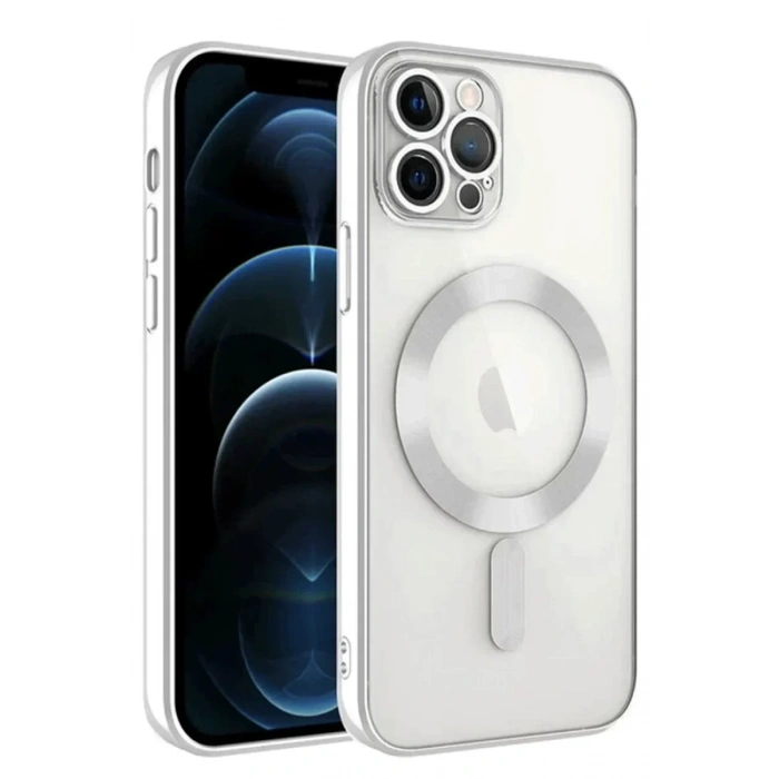 USLUCAN ALIŞVERİŞ Apple iPhone 14 Pro Max Kılıf Kross Magneticsafe Kapak - Gümüş