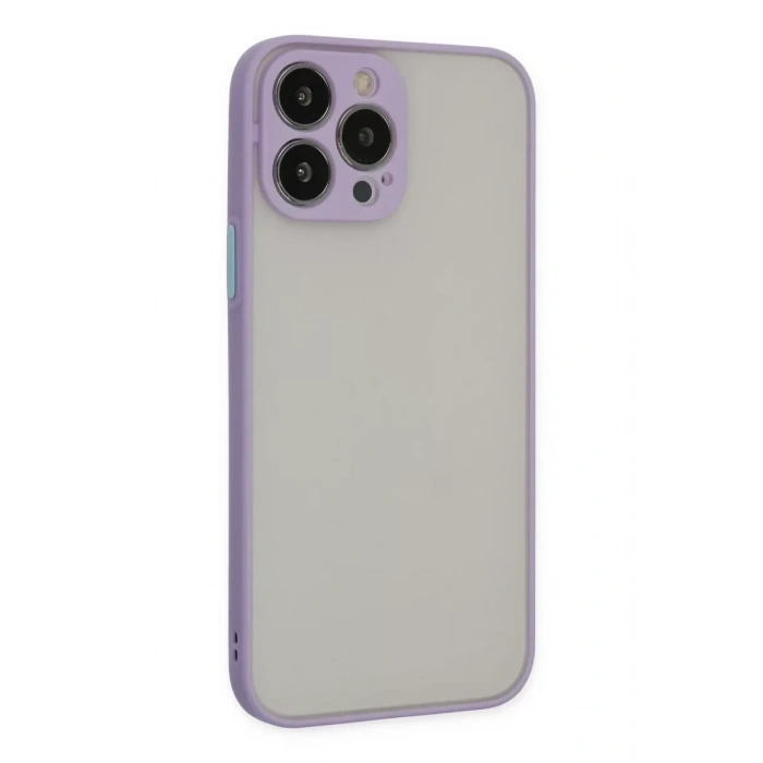 USLUCAN ALIŞVERİŞ Apple iPhone 14 Pro Max Kılıf Montreal Silikon Kapak - Mor