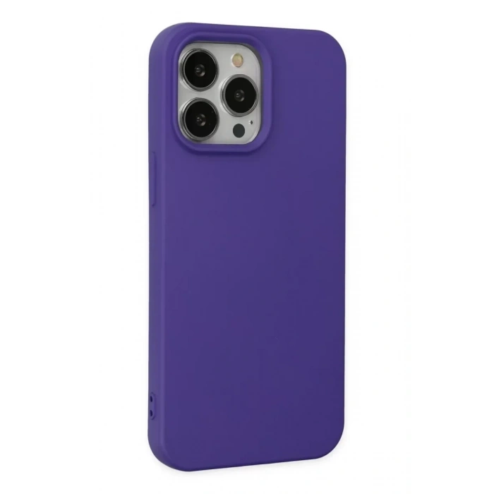 USLUCAN ALIŞVERİŞ Apple iPhone 14 Pro Max Kılıf Nano içi Kadife Silikon - Mor