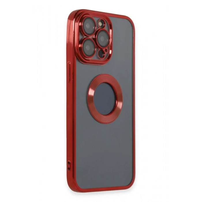 USLUCAN ALIŞVERİŞ Apple iPhone 14 Pro Max Kılıf Slot Silikon - Kırmızı