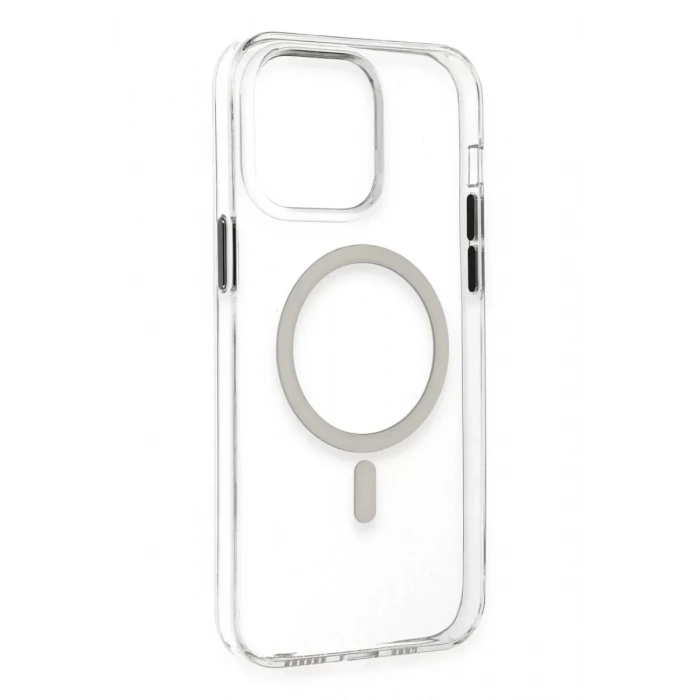 USLUCAN ALIŞVERİŞ Apple iPhone 14 Pro Max Kılıf Tron Şeffaf Magsafe Kapak - Şeffaf