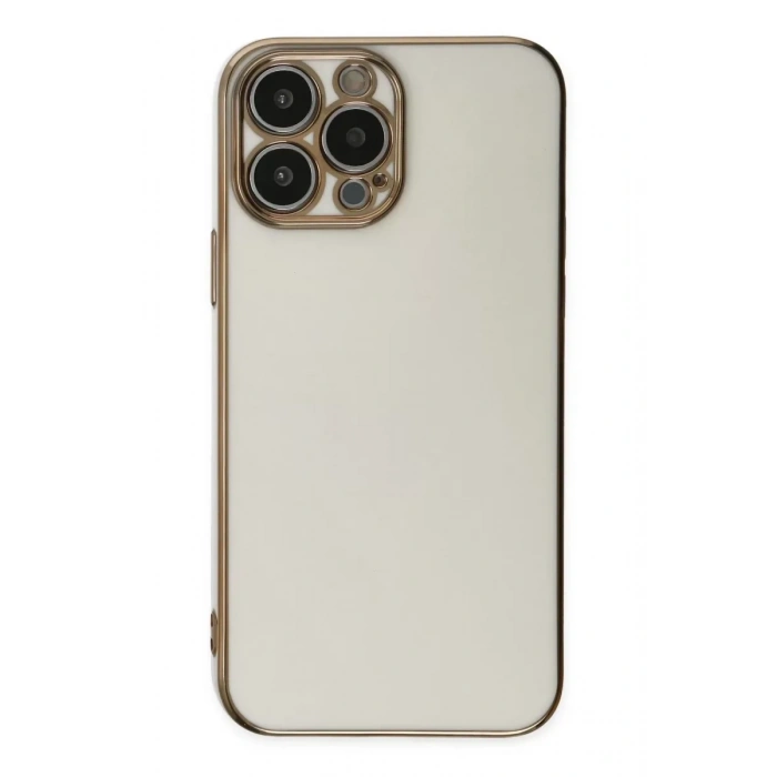 USLUCAN ALIŞVERİŞ Apple iPhone 14 Pro Max Kılıf Volet Silikon - Beyaz
