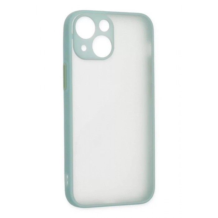 USLUCAN ALIŞVERİŞ Apple iPhone 15 Plus Kılıf Montreal Silikon Kapak - Açık Yeşil