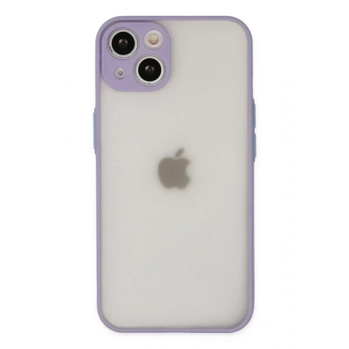 USLUCAN ALIŞVERİŞ Apple iPhone 15 Plus Kılıf Montreal Silikon Kapak - Mor