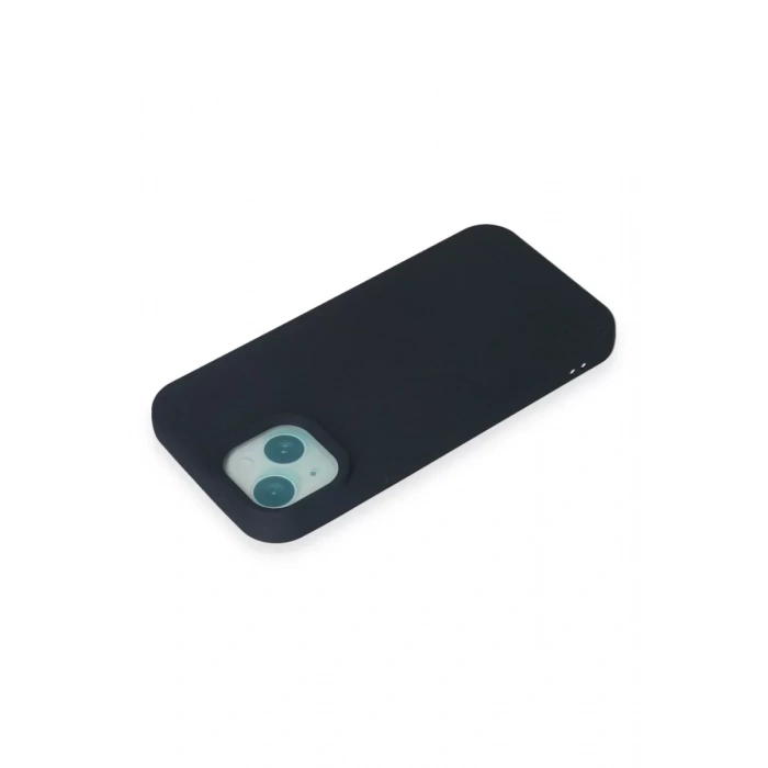 USLUCAN ALIŞVERİŞ Apple iPhone 15 Plus Kılıf Nano içi Kadife Silikon - Lacivert