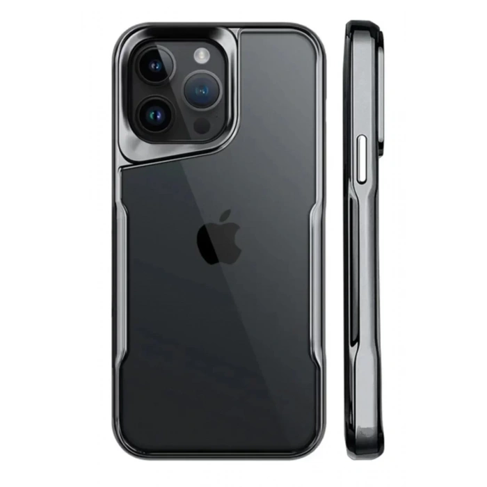USLUCAN ALIŞVERİŞ Apple iPhone 15 Pro Kılıf Boyi Silikon Kapak - Titan Gri