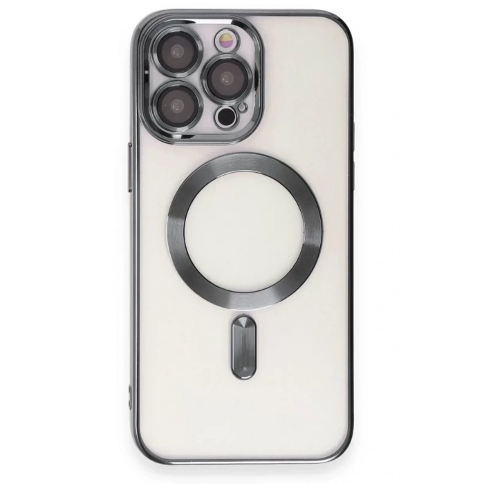 USLUCAN ALIŞVERİŞ Apple iPhone 15 Pro Kılıf Kross Magneticsafe Kapak - Titan Gri