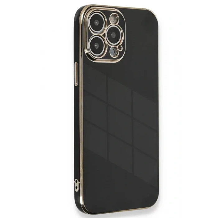 USLUCAN ALIŞVERİŞ Apple iPhone 15 Pro Kılıf Volet Silikon - Siyah