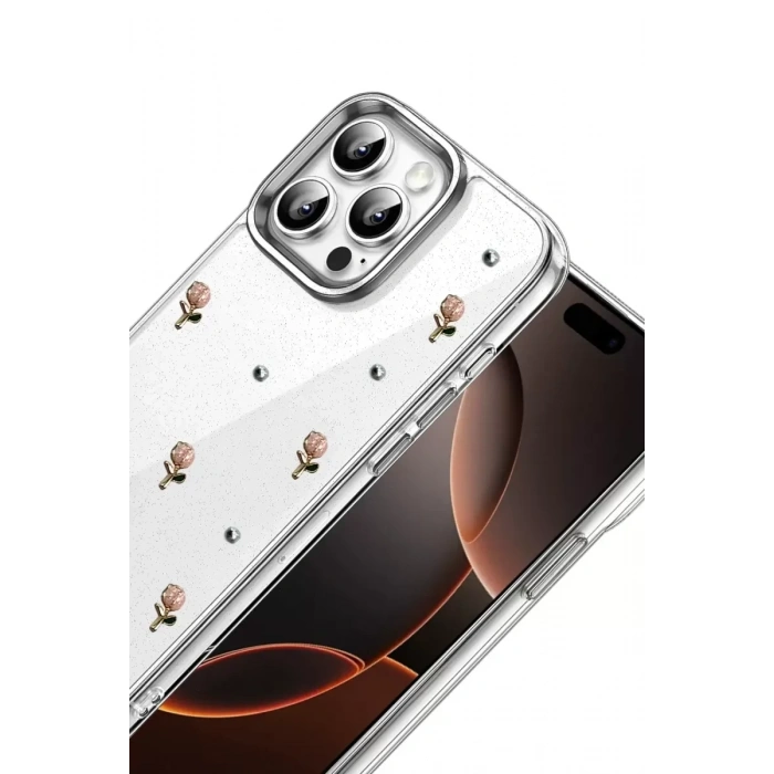 USLUCAN ALIŞVERİŞ Apple iPhone 15 Pro Max Fiyonk Desenli Kapak - Desen 6