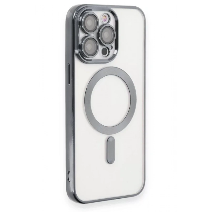 USLUCAN ALIŞVERİŞ Apple iPhone 15 Pro Max Kılıf Kross Magneticsafe Kapak - Titan Gri