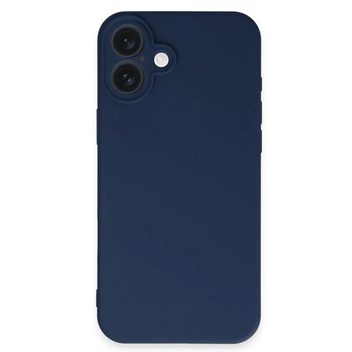 USLUCAN ALIŞVERİŞ Apple iPhone 16 Kılıf First Silikon - Lacivert