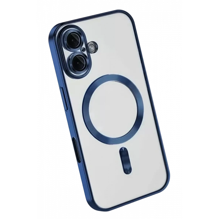 USLUCAN ALIŞVERİŞ Apple iPhone 16 Kılıf Kross Magneticsafe Kapak - Lacivert