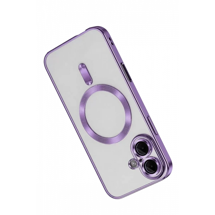 USLUCAN ALIŞVERİŞ Apple iPhone 16 Kılıf Kross Magneticsafe Kapak - Mor