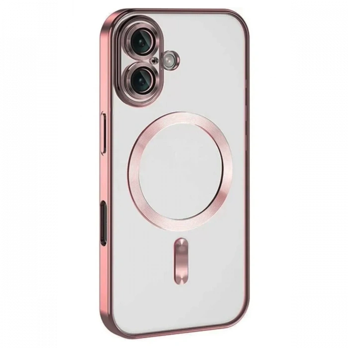 USLUCAN ALIŞVERİŞ Apple iPhone 16 Kılıf Kross Magneticsafe Kapak - Pembe