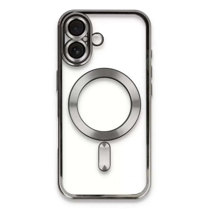 USLUCAN ALIŞVERİŞ Apple iPhone 16 Kılıf Kross Magneticsafe Kapak - Titan Gri
