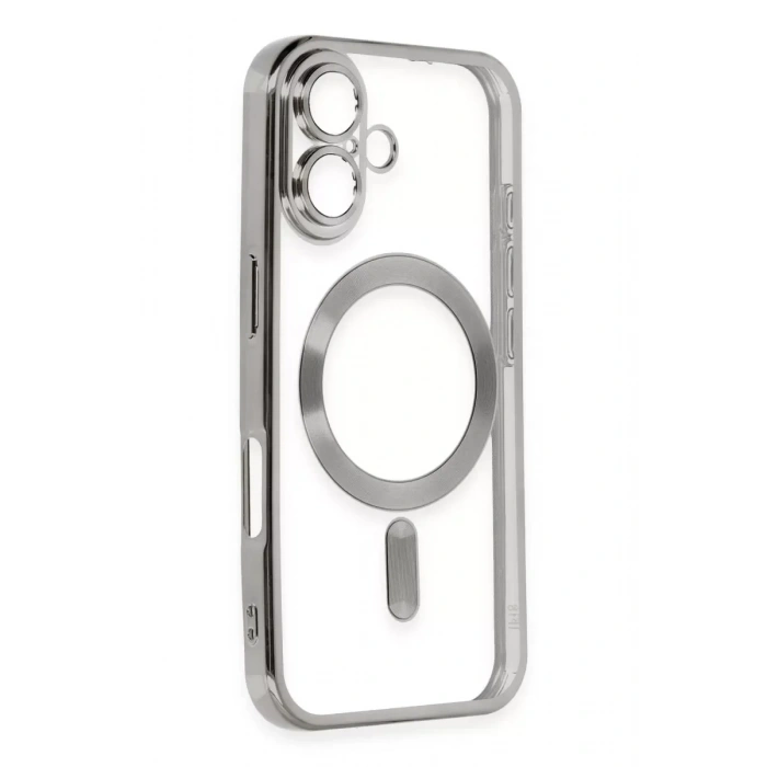USLUCAN ALIŞVERİŞ Apple iPhone 16 Kılıf Kross Magneticsafe Kapak - Titan Gri