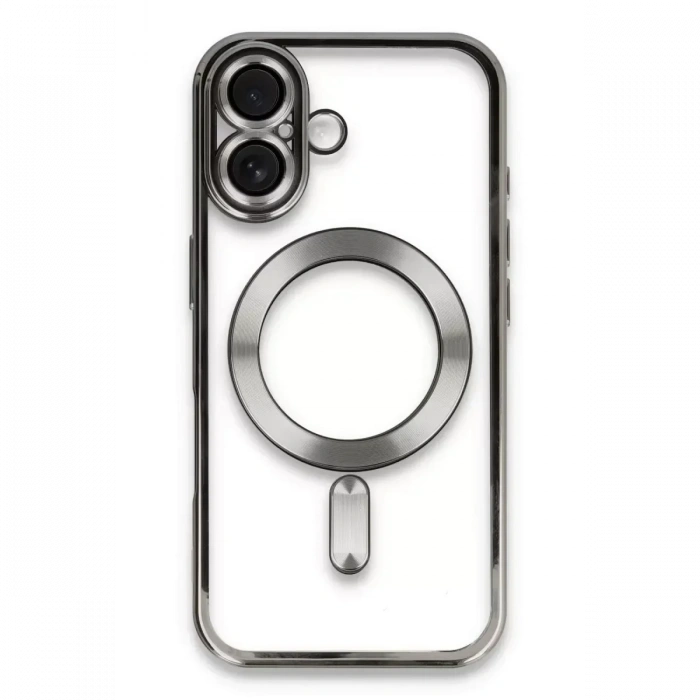 USLUCAN ALIŞVERİŞ Apple iPhone 16 Kılıf Kross Magneticsafe Kapak - Titan Gri
