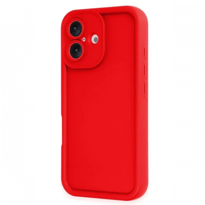 USLUCAN ALIŞVERİŞ Apple iPhone 16 Kılıf Viera Silikon - Kırmızı