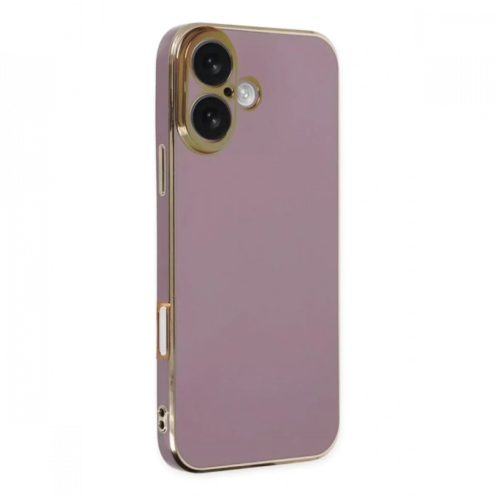 USLUCAN ALIŞVERİŞ Apple iPhone 16 Kılıf Volet Silikon - Mor