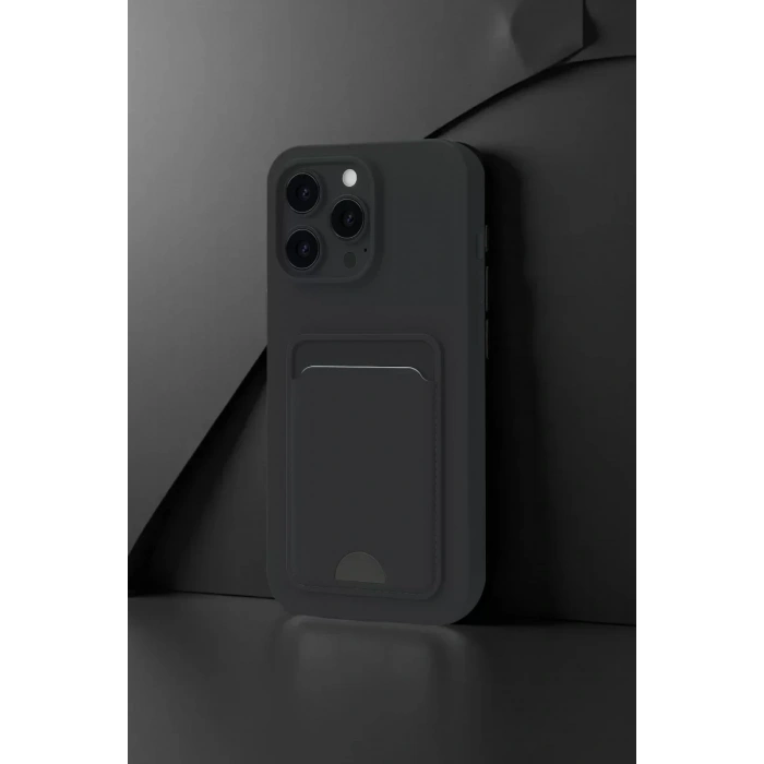 USLUCAN ALIŞVERİŞ Apple iPhone 16 Plus Kılıf Kelvin Kartvizitli Silikon - Bordo