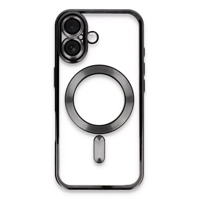 USLUCAN ALIŞVERİŞ Apple iPhone 16 Plus Kılıf Kross Magneticsafe Kapak - Siyah