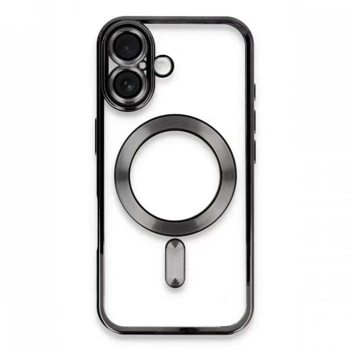 USLUCAN ALIŞVERİŞ Apple iPhone 16 Plus Kılıf Kross Magneticsafe Kapak - Siyah