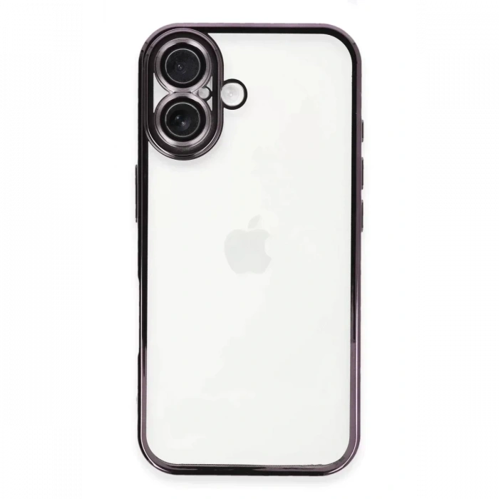 USLUCAN ALIŞVERİŞ Apple iPhone 16 Plus Kılıf Lensli Silikon - Mor