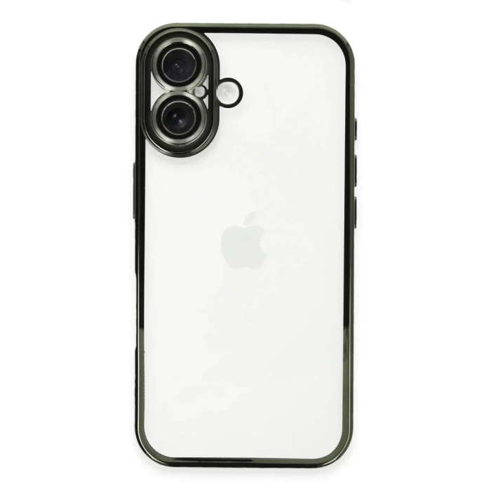 USLUCAN ALIŞVERİŞ Apple iPhone 16 Plus Kılıf Lensli Silikon - Yeşil