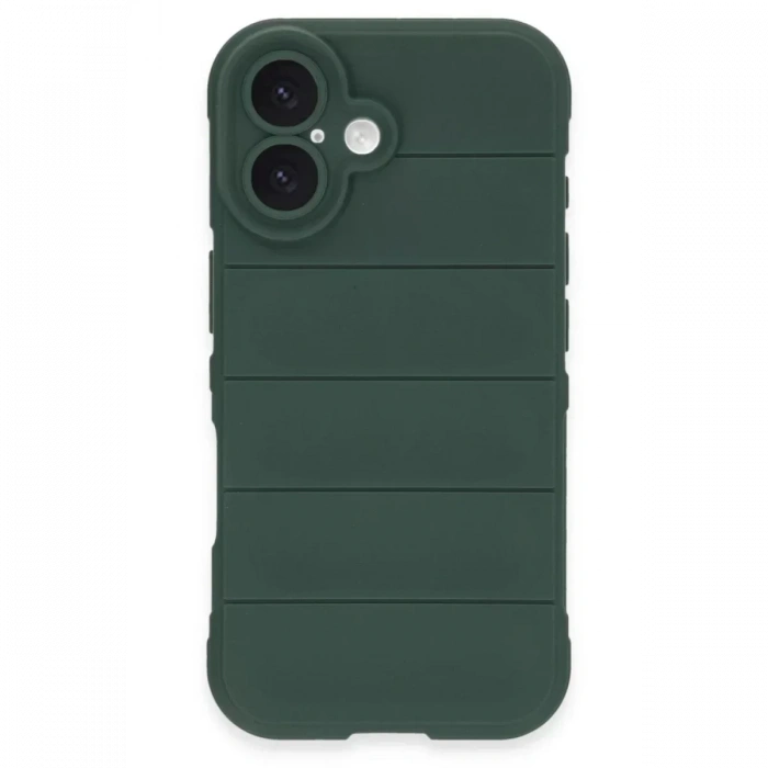 USLUCAN ALIŞVERİŞ Apple iPhone 16 Plus Kılıf Optimum Silikon - Koyu Yeşil
