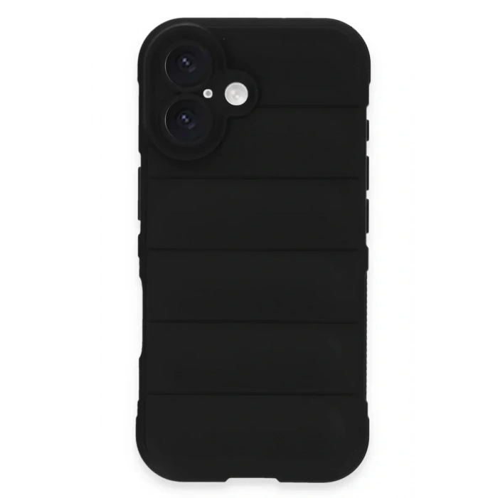 USLUCAN ALIŞVERİŞ Apple iPhone 16 Plus Kılıf Optimum Silikon - Siyah
