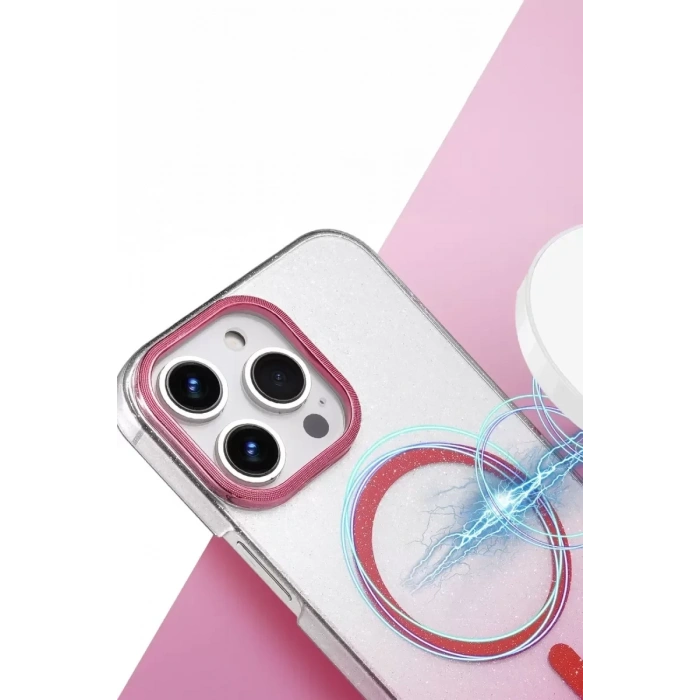 USLUCAN ALIŞVERİŞ Apple iPhone 16 Pro Glossy Magsafe Kapak - Mor