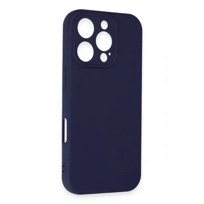 USLUCAN ALIŞVERİŞ Apple iPhone 16 Pro Kılıf First Silikon - Lacivert