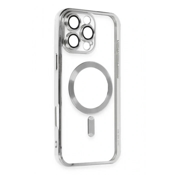 USLUCAN ALIŞVERİŞ Apple iPhone 16 Pro Kılıf Kross Magneticsafe Kapak - Gümüş