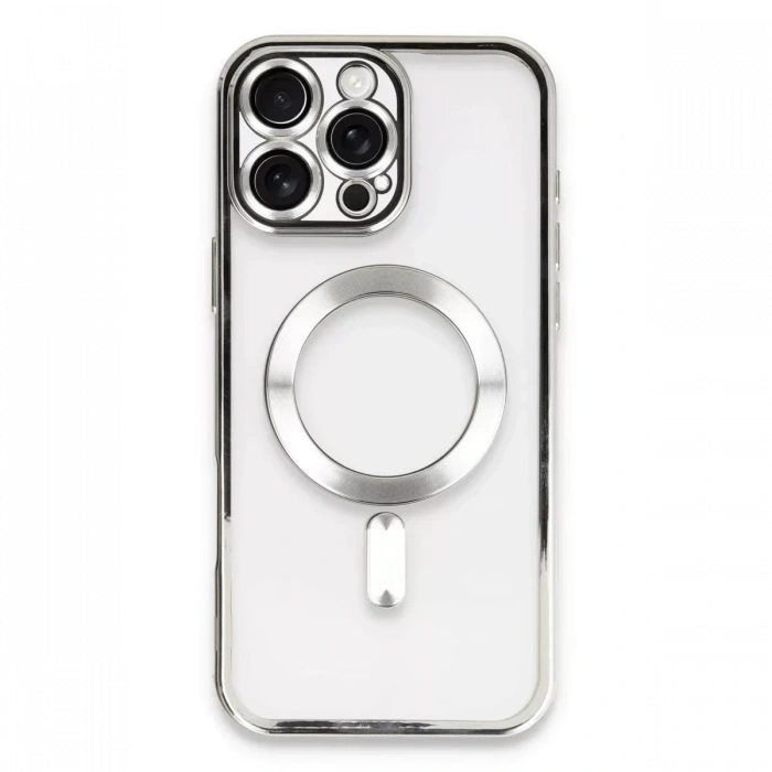 USLUCAN ALIŞVERİŞ Apple iPhone 16 Pro Kılıf Kross Magneticsafe Kapak - Gümüş