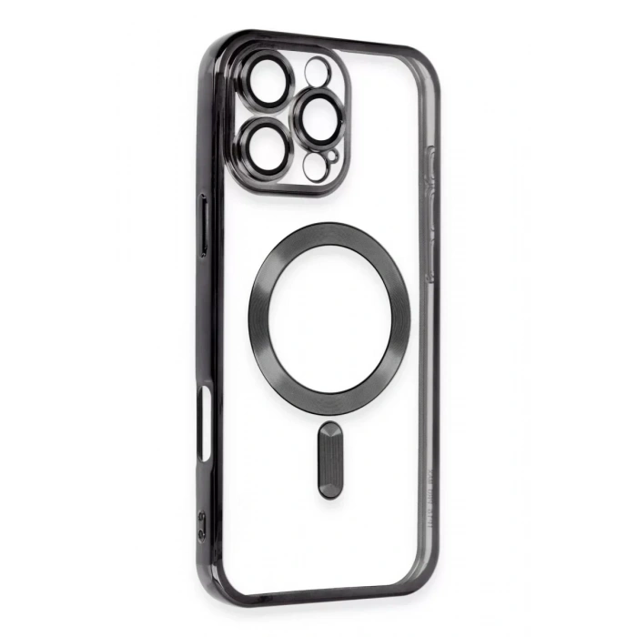 USLUCAN ALIŞVERİŞ Apple iPhone 16 Pro Kılıf Kross Magneticsafe Kapak - Siyah