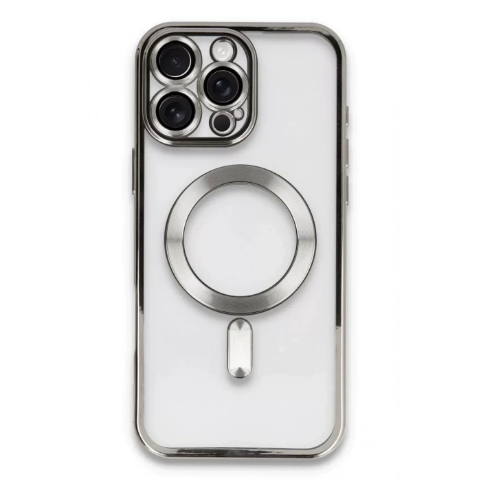 USLUCAN ALIŞVERİŞ Apple iPhone 16 Pro Kılıf Kross Magneticsafe Kapak - Titan Gri