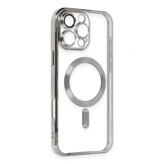 USLUCAN ALIŞVERİŞ Apple iPhone 16 Pro Kılıf Kross Magneticsafe Kapak - Titan Gri