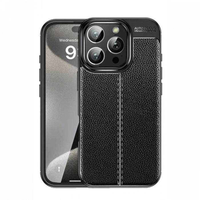 USLUCAN ALIŞVERİŞ Apple iPhone 16 Pro Max Kılıf Auto Focus Kapak - Siyah