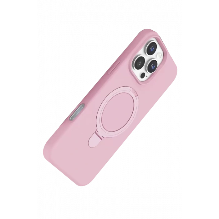 USLUCAN ALIŞVERİŞ Apple iPhone 16 Pro Max Regal Magsafe Standlı Kapak - Açık Pembe
